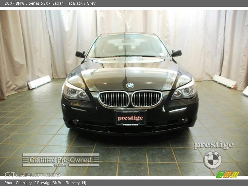 Jet Black / Grey 2007 BMW 5 Series 530xi Sedan