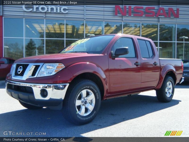 Red Brick / Beige 2010 Nissan Frontier SE Crew Cab