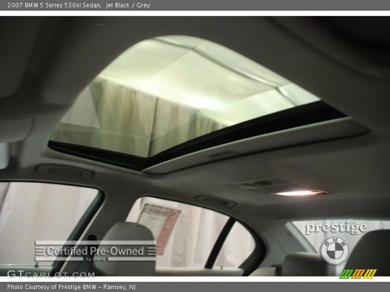 Jet Black / Grey 2007 BMW 5 Series 530xi Sedan