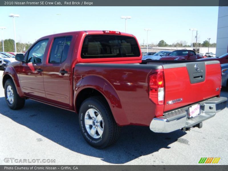 Red Brick / Beige 2010 Nissan Frontier SE Crew Cab