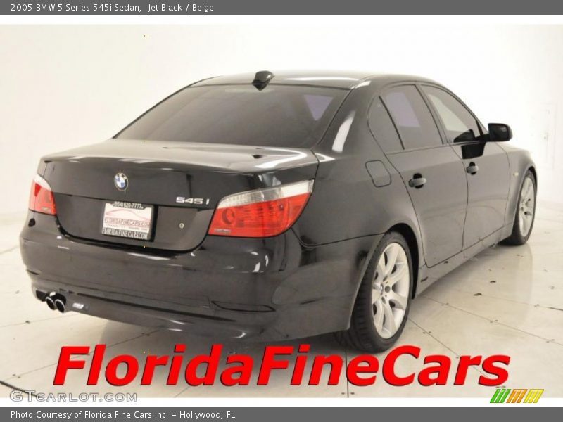 Jet Black / Beige 2005 BMW 5 Series 545i Sedan