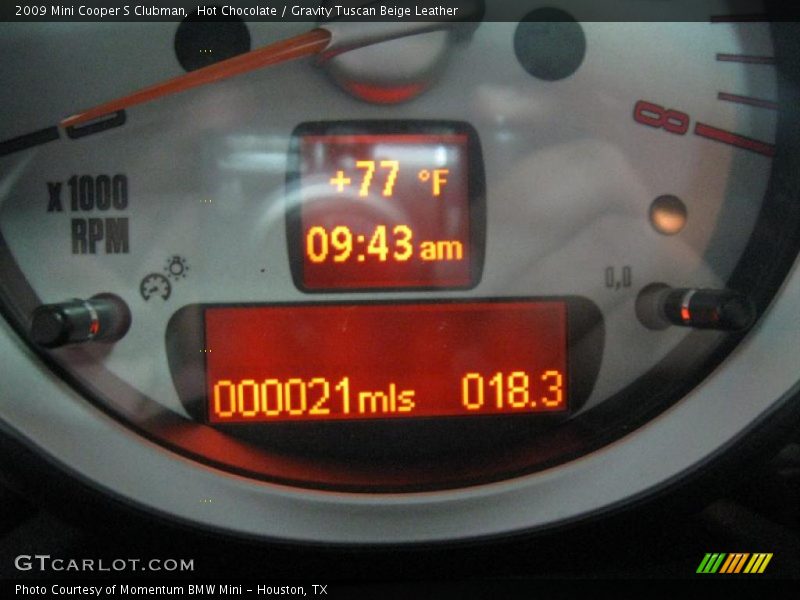 Hot Chocolate / Gravity Tuscan Beige Leather 2009 Mini Cooper S Clubman