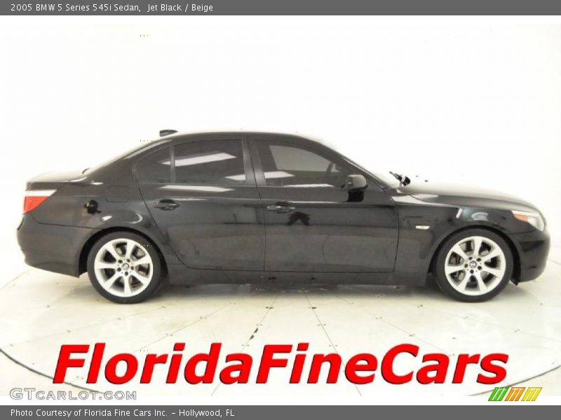 Jet Black / Beige 2005 BMW 5 Series 545i Sedan