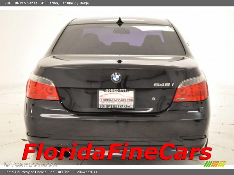 Jet Black / Beige 2005 BMW 5 Series 545i Sedan