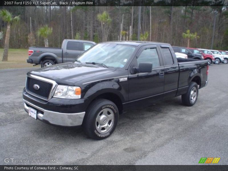 Black / Medium Flint 2007 Ford F150 XLT SuperCab
