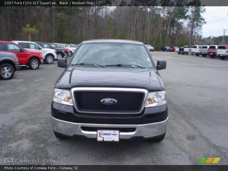Black / Medium Flint 2007 Ford F150 XLT SuperCab