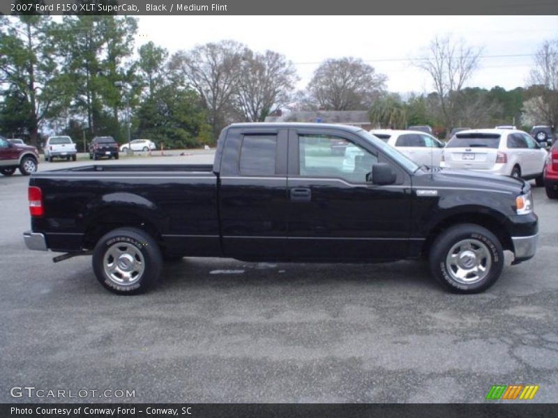 Black / Medium Flint 2007 Ford F150 XLT SuperCab
