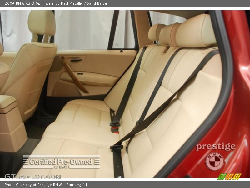 Flamenco Red Metallic / Sand Beige 2004 BMW X3 3.0i