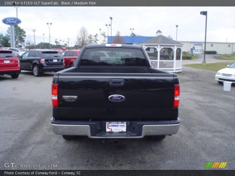 Black / Medium Flint 2007 Ford F150 XLT SuperCab