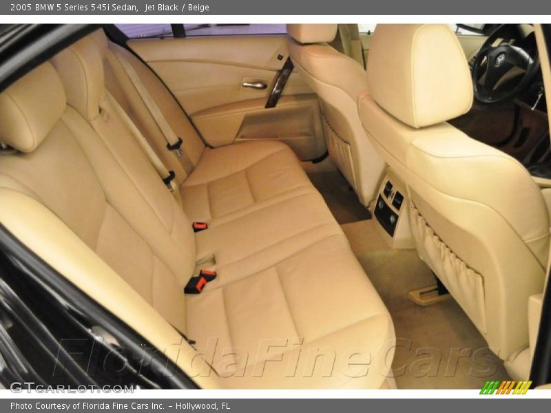 Jet Black / Beige 2005 BMW 5 Series 545i Sedan