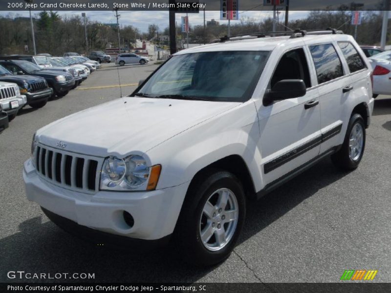 Stone White / Medium Slate Gray 2006 Jeep Grand Cherokee Laredo
