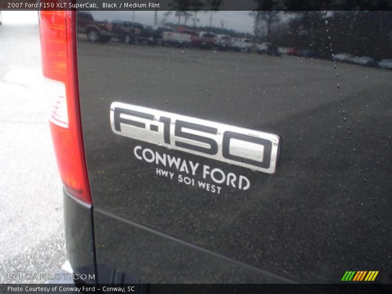 Black / Medium Flint 2007 Ford F150 XLT SuperCab