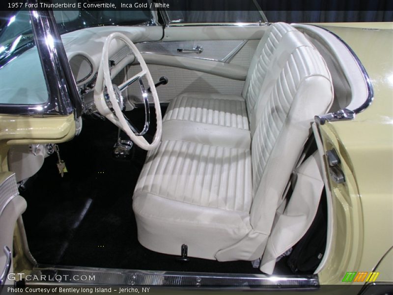 Inca Gold / White 1957 Ford Thunderbird E Convertible