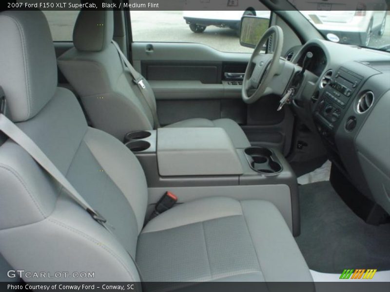 Black / Medium Flint 2007 Ford F150 XLT SuperCab