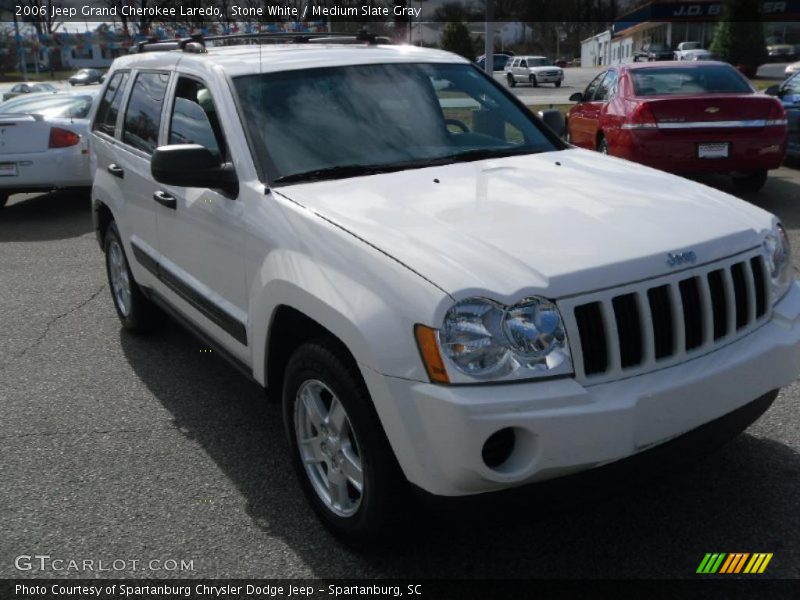 Stone White / Medium Slate Gray 2006 Jeep Grand Cherokee Laredo