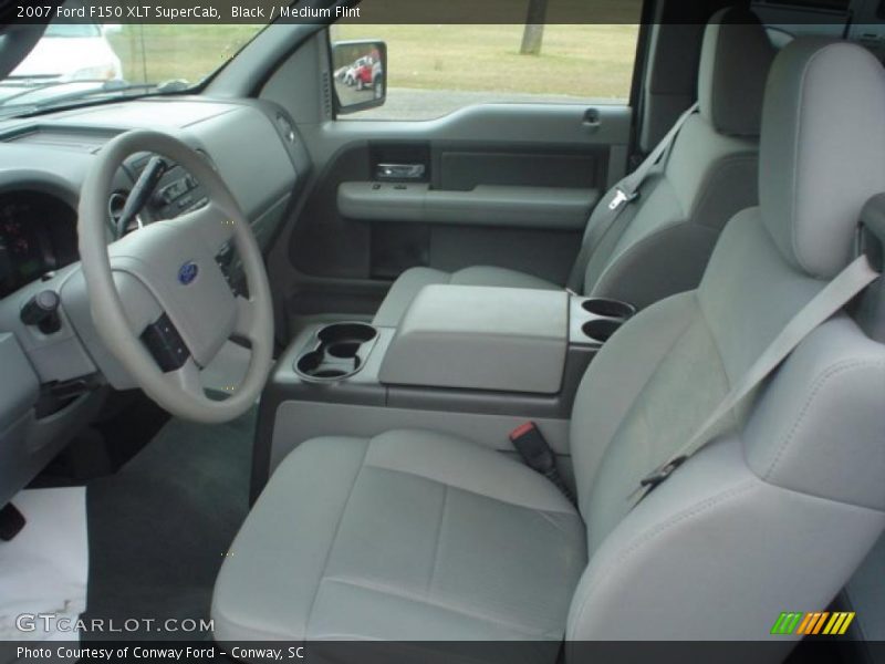 Black / Medium Flint 2007 Ford F150 XLT SuperCab
