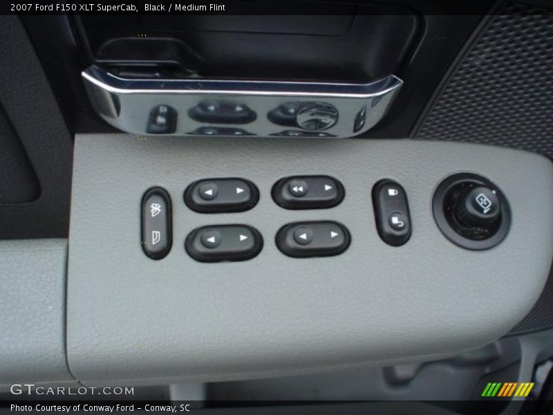 Black / Medium Flint 2007 Ford F150 XLT SuperCab
