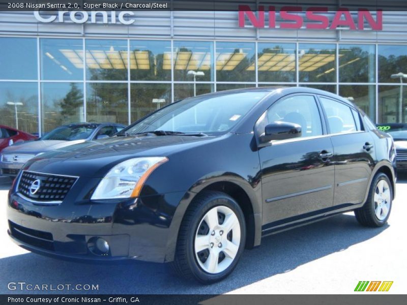 Super Black / Charcoal/Steel 2008 Nissan Sentra 2.0