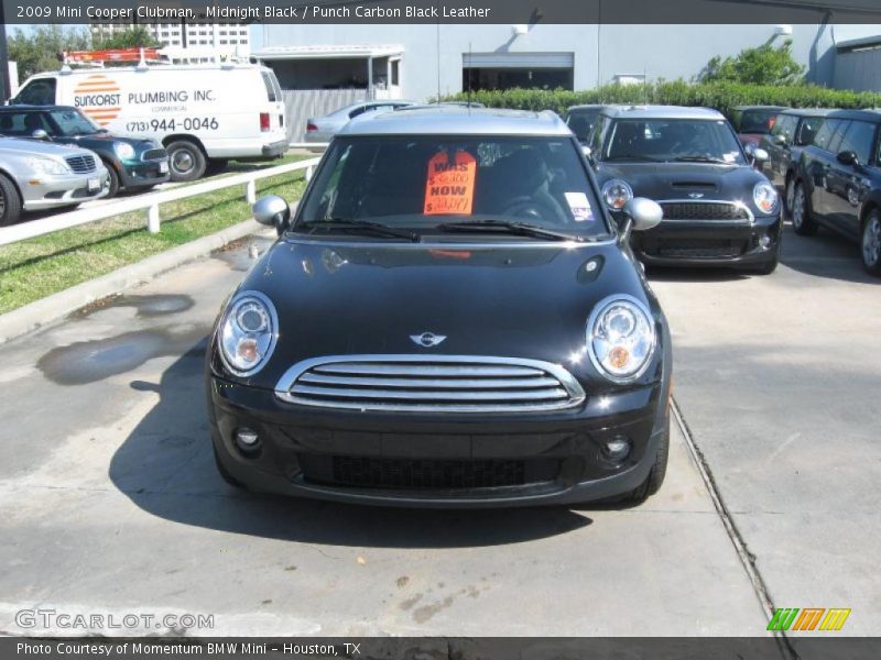 Midnight Black / Punch Carbon Black Leather 2009 Mini Cooper Clubman