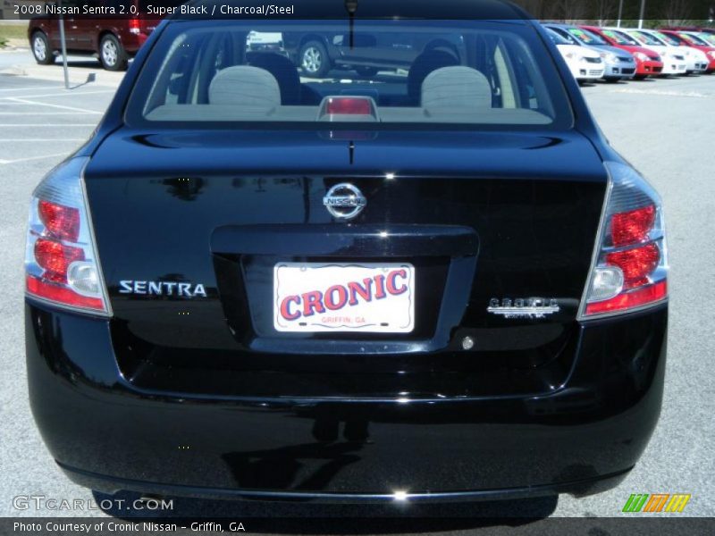 Super Black / Charcoal/Steel 2008 Nissan Sentra 2.0