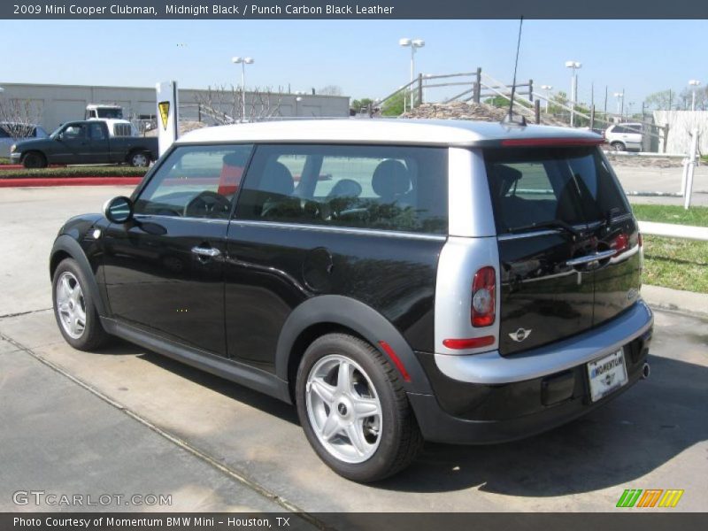 Midnight Black / Punch Carbon Black Leather 2009 Mini Cooper Clubman