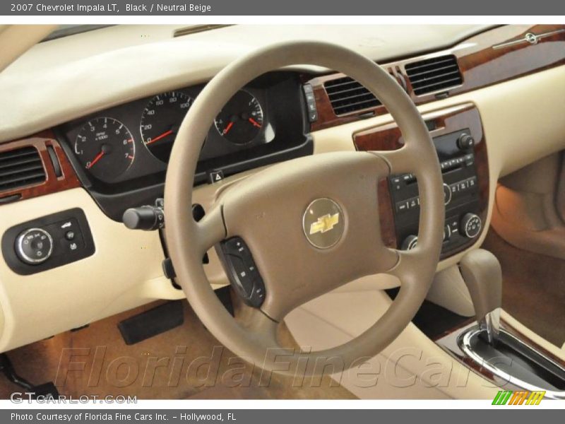 Black / Neutral Beige 2007 Chevrolet Impala LT