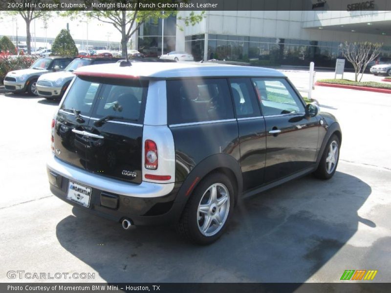 Midnight Black / Punch Carbon Black Leather 2009 Mini Cooper Clubman