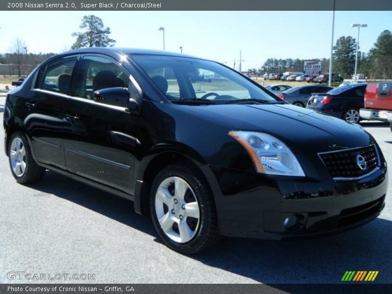 Super Black / Charcoal/Steel 2008 Nissan Sentra 2.0