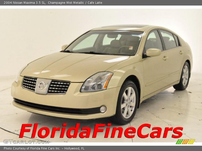 Champagne Mist Metallic / Cafe Latte 2004 Nissan Maxima 3.5 SL