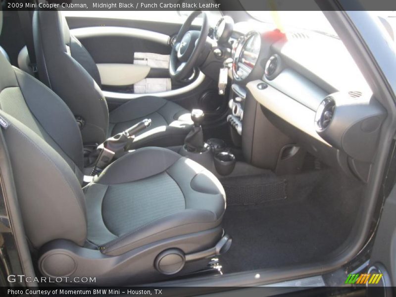 Midnight Black / Punch Carbon Black Leather 2009 Mini Cooper Clubman