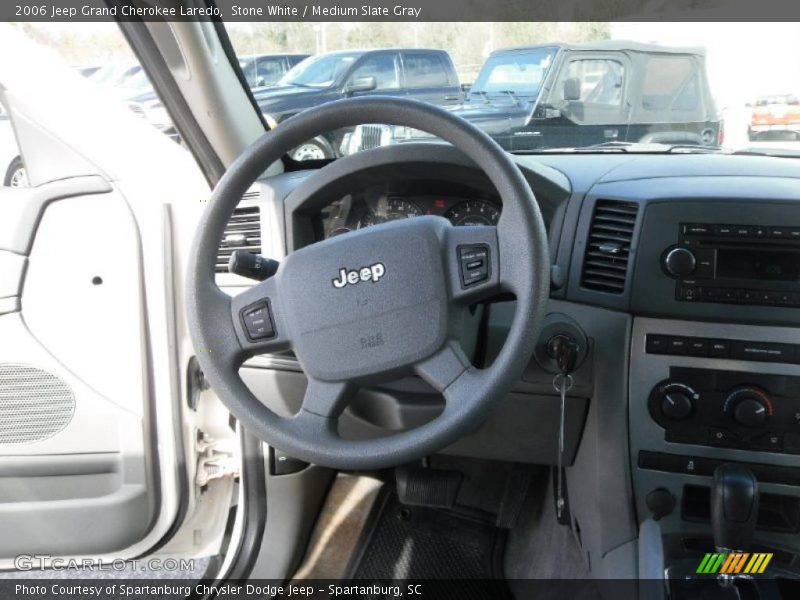 Stone White / Medium Slate Gray 2006 Jeep Grand Cherokee Laredo