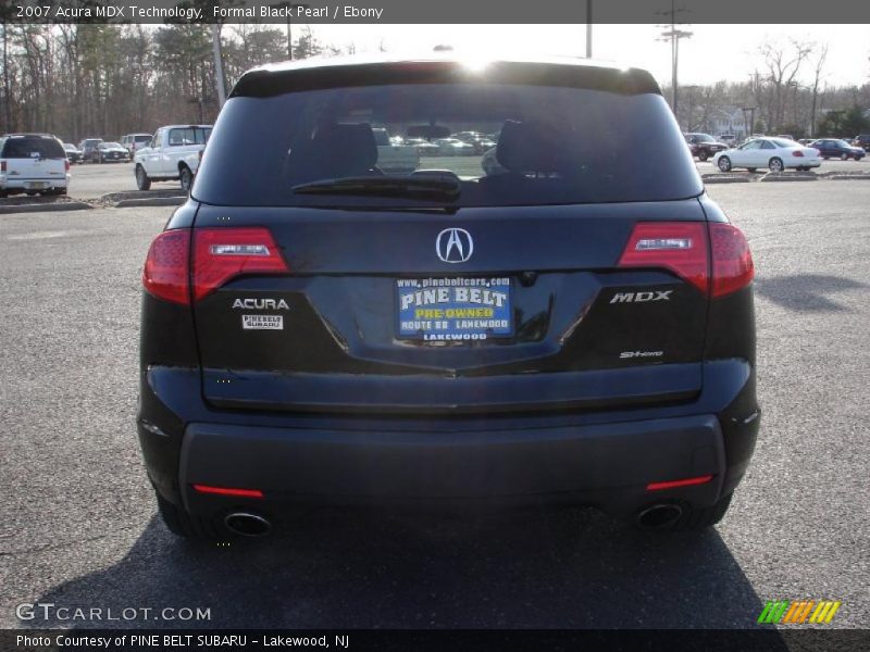 Formal Black Pearl / Ebony 2007 Acura MDX Technology