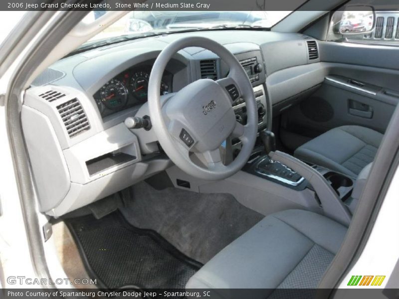 Stone White / Medium Slate Gray 2006 Jeep Grand Cherokee Laredo