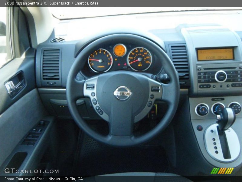 Super Black / Charcoal/Steel 2008 Nissan Sentra 2.0