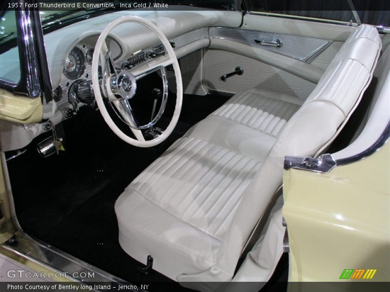 Inca Gold / White 1957 Ford Thunderbird E Convertible