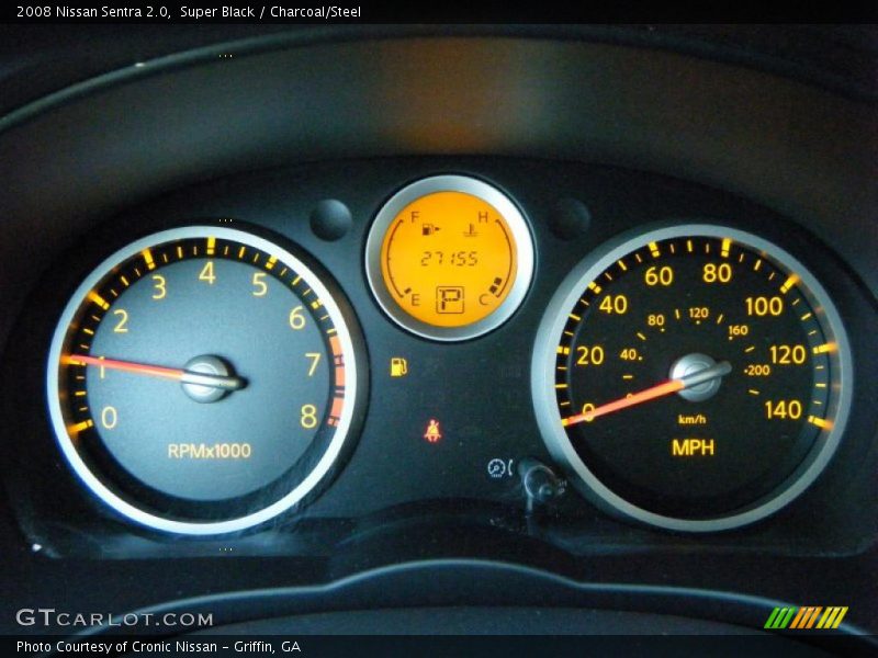 Super Black / Charcoal/Steel 2008 Nissan Sentra 2.0