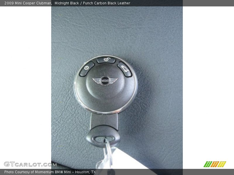 Midnight Black / Punch Carbon Black Leather 2009 Mini Cooper Clubman