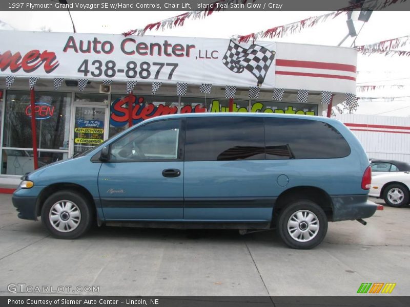 Island Teal Satin Glow / Gray 1997 Plymouth Grand Voyager SE w/Hand Controls, Chair Lift