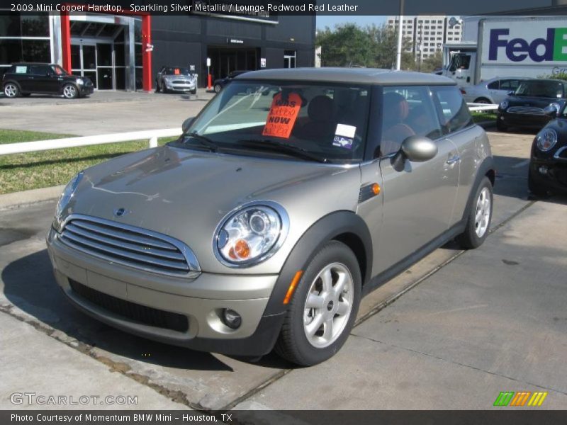 Sparkling Silver Metallic / Lounge Redwood Red Leather 2009 Mini Cooper Hardtop
