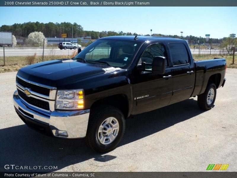 Black / Ebony Black/Light Titanium 2008 Chevrolet Silverado 2500HD LT Crew Cab