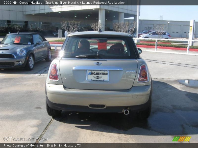 Sparkling Silver Metallic / Lounge Redwood Red Leather 2009 Mini Cooper Hardtop