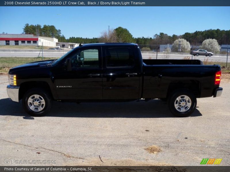 Black / Ebony Black/Light Titanium 2008 Chevrolet Silverado 2500HD LT Crew Cab