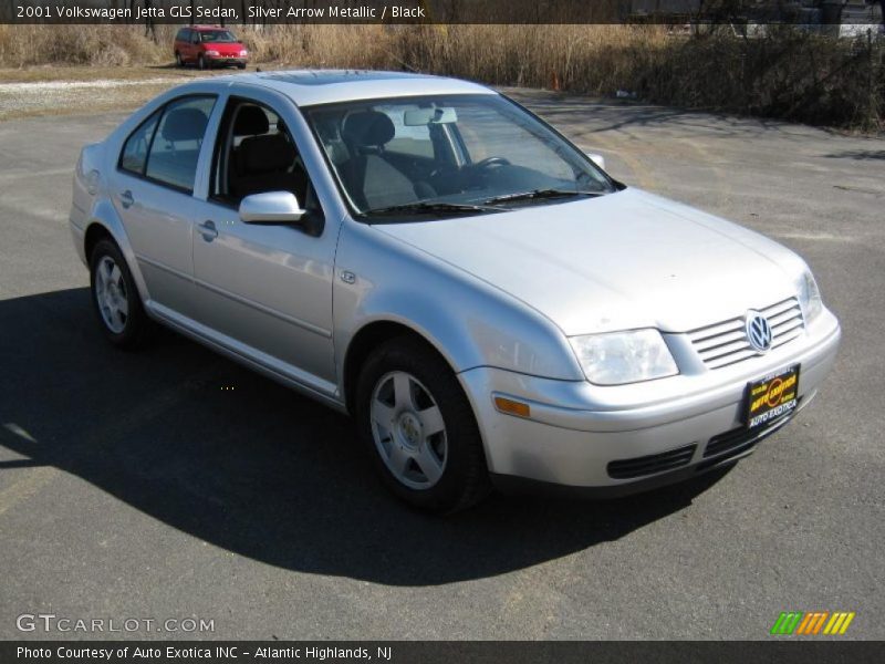 Silver Arrow Metallic / Black 2001 Volkswagen Jetta GLS Sedan