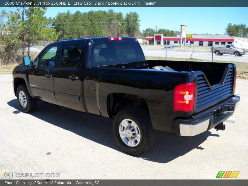 Black / Ebony Black/Light Titanium 2008 Chevrolet Silverado 2500HD LT Crew Cab