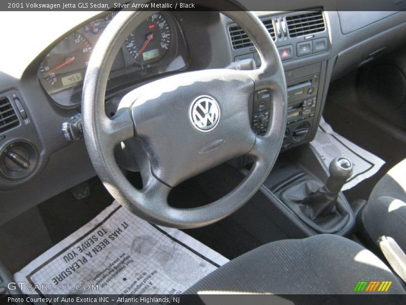 Silver Arrow Metallic / Black 2001 Volkswagen Jetta GLS Sedan