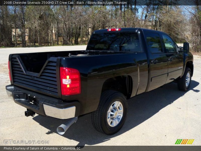 Black / Ebony Black/Light Titanium 2008 Chevrolet Silverado 2500HD LT Crew Cab