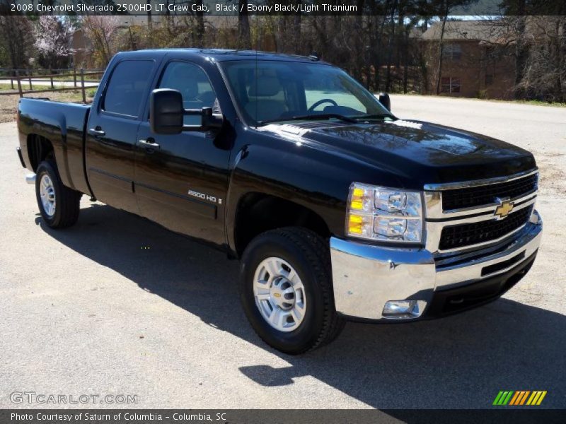 Black / Ebony Black/Light Titanium 2008 Chevrolet Silverado 2500HD LT Crew Cab