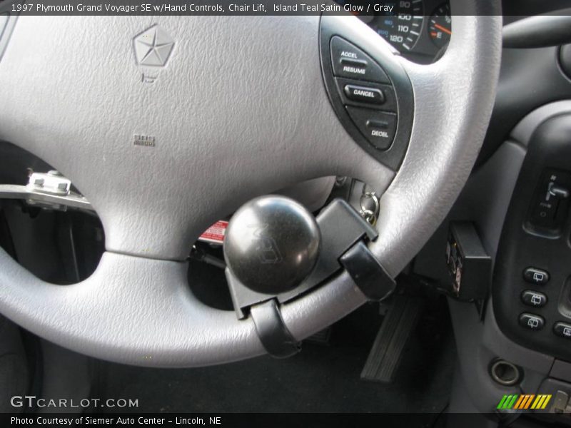 Island Teal Satin Glow / Gray 1997 Plymouth Grand Voyager SE w/Hand Controls, Chair Lift