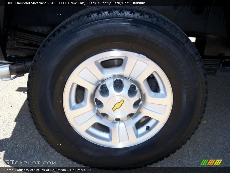 Black / Ebony Black/Light Titanium 2008 Chevrolet Silverado 2500HD LT Crew Cab