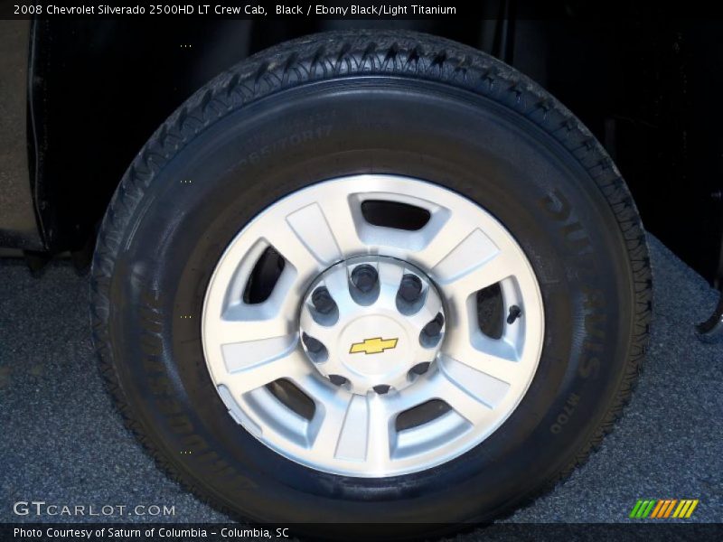 Black / Ebony Black/Light Titanium 2008 Chevrolet Silverado 2500HD LT Crew Cab